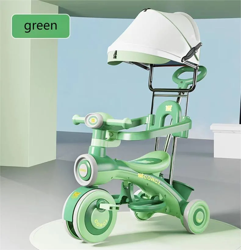 Multifunctional Baby Tricycle 1-3-6 Baby Stroller Children&prime;s Bicycle