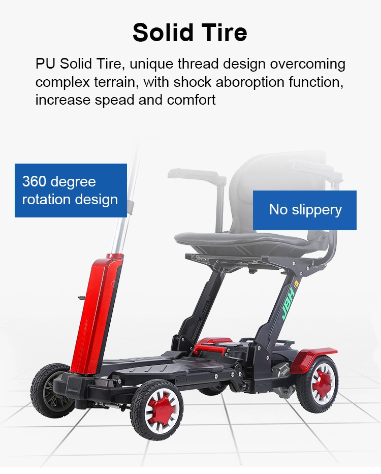 Light Automatic Folded Elder Electric Scooter Tricycle