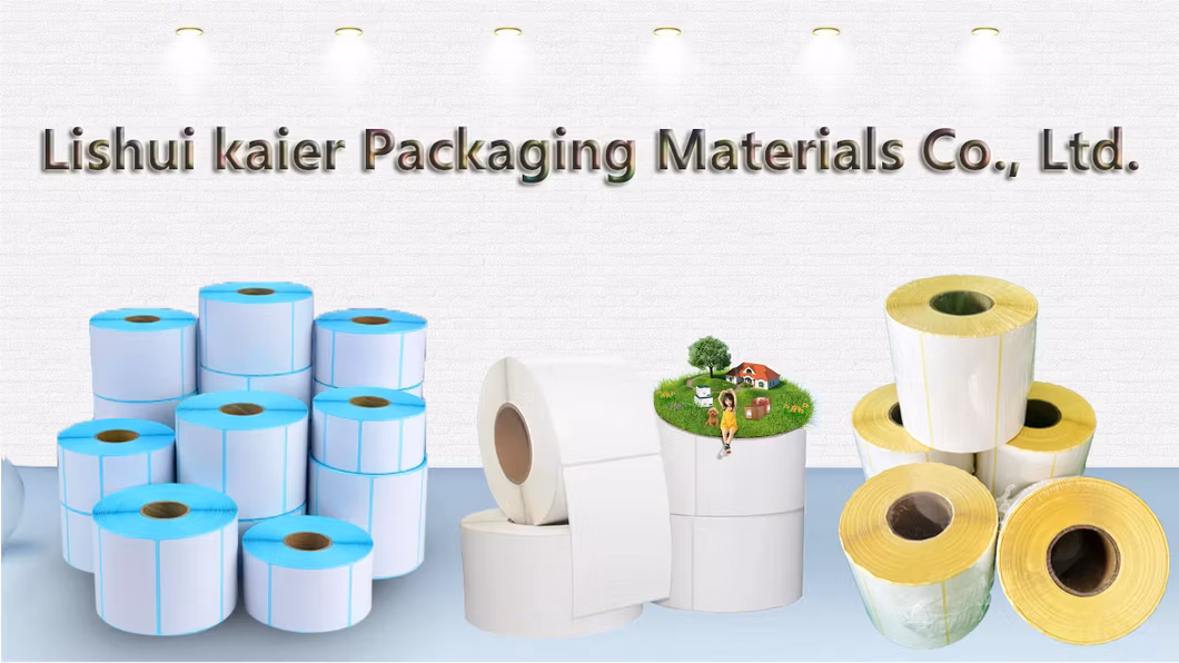 Customized Blank Waterproof Label Roll and Thermal Label Sticker for Printer Labels