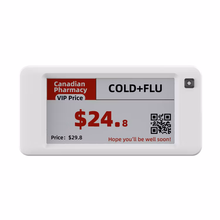 Inewtag 2.6 Inch Electronic Shelf Label Epaper ESL Etiqueta De Precio Digital Price Tag for Supermarket