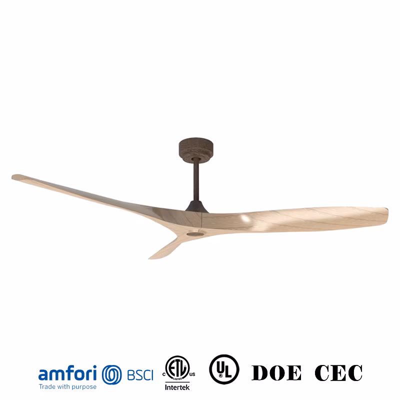52 Inch LED Ceiling Lighting Fan Modern Bedroom Living Room Kitchen Decorate Ceiling Fan with Remote Control