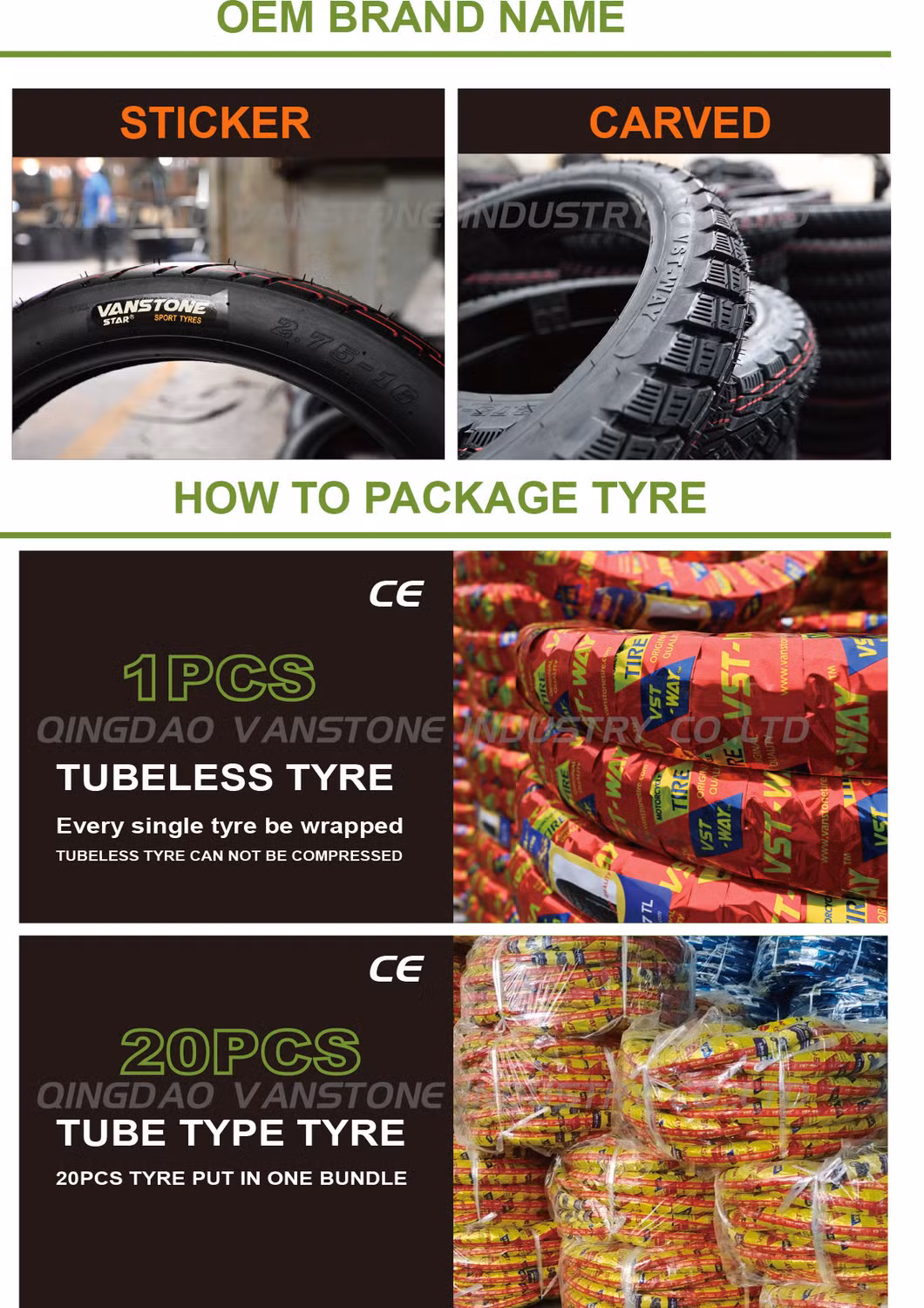 Motorcycle Tire 16*3.50 3.50-16 Deep-Tread Pattern High Rubber Tires
