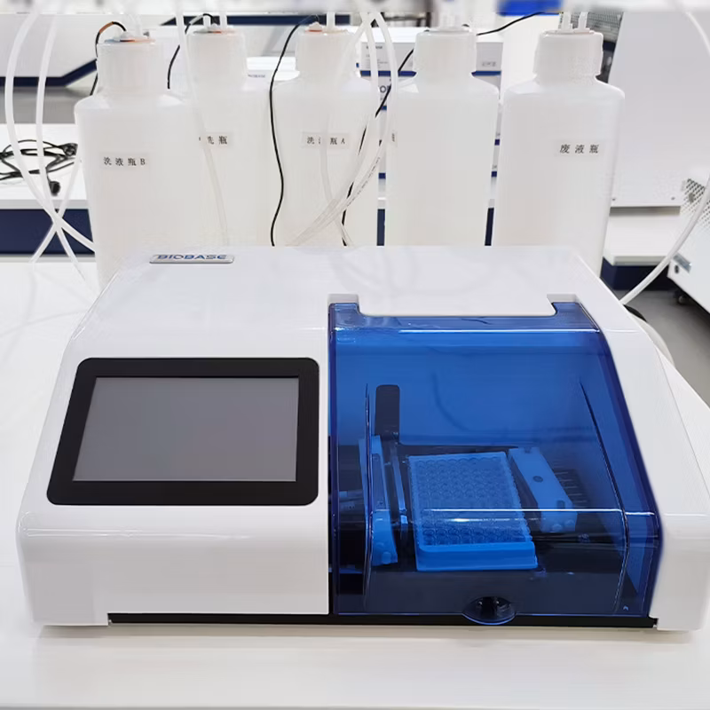 Biobase 96 Well Plate 8 Channels Elisa Microplate Washer Bk-9622 for Medical