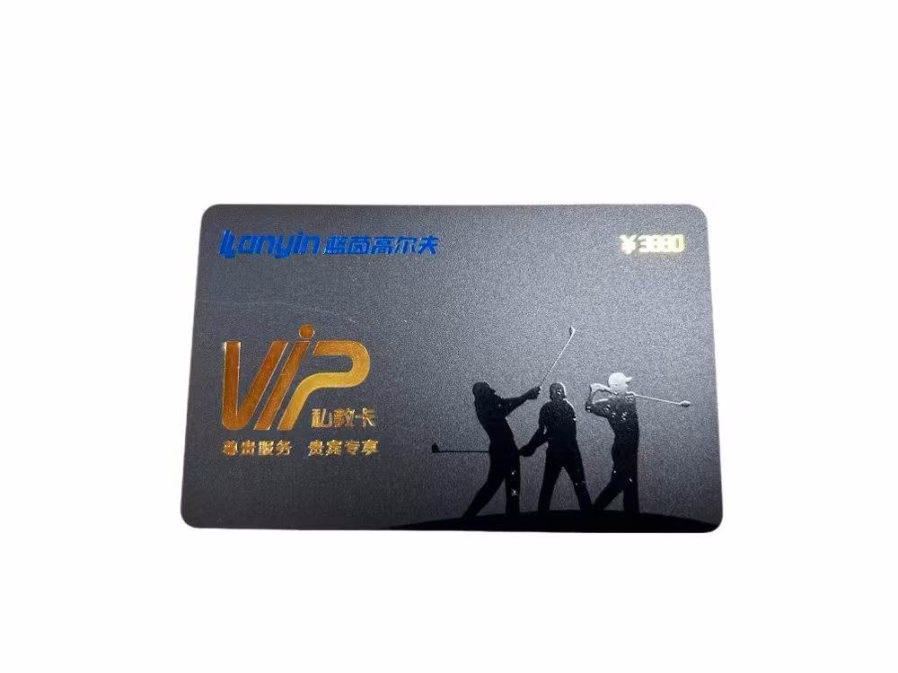 High-End Customized Golf Club PVC Material Dull Polish VIP Membership Card