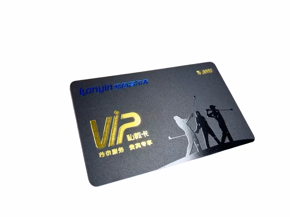 High-End Customized Golf Club PVC Material Dull Polish VIP Membership Card