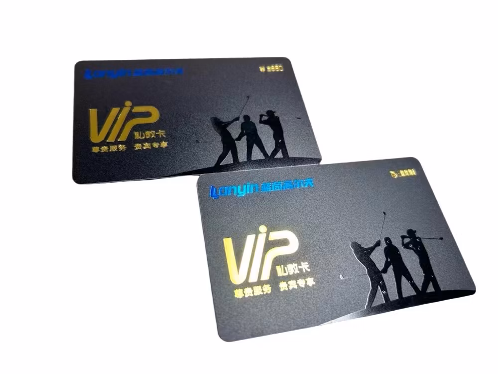 High-End Customized Golf Club PVC Material Dull Polish VIP Membership Card