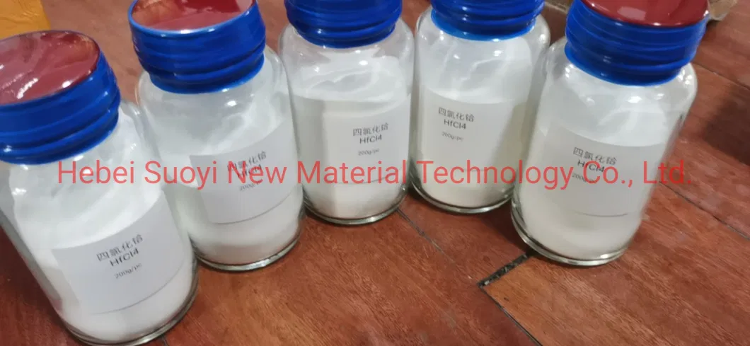 Factory Direct Supply High Purity Hafnium Tetrachloride Hafnium Chloride Hafnium Oxychloride 99% 99.5% 99.9% Hafnium Tetrachloride Hfcl4 CAS No. 13499-05-3