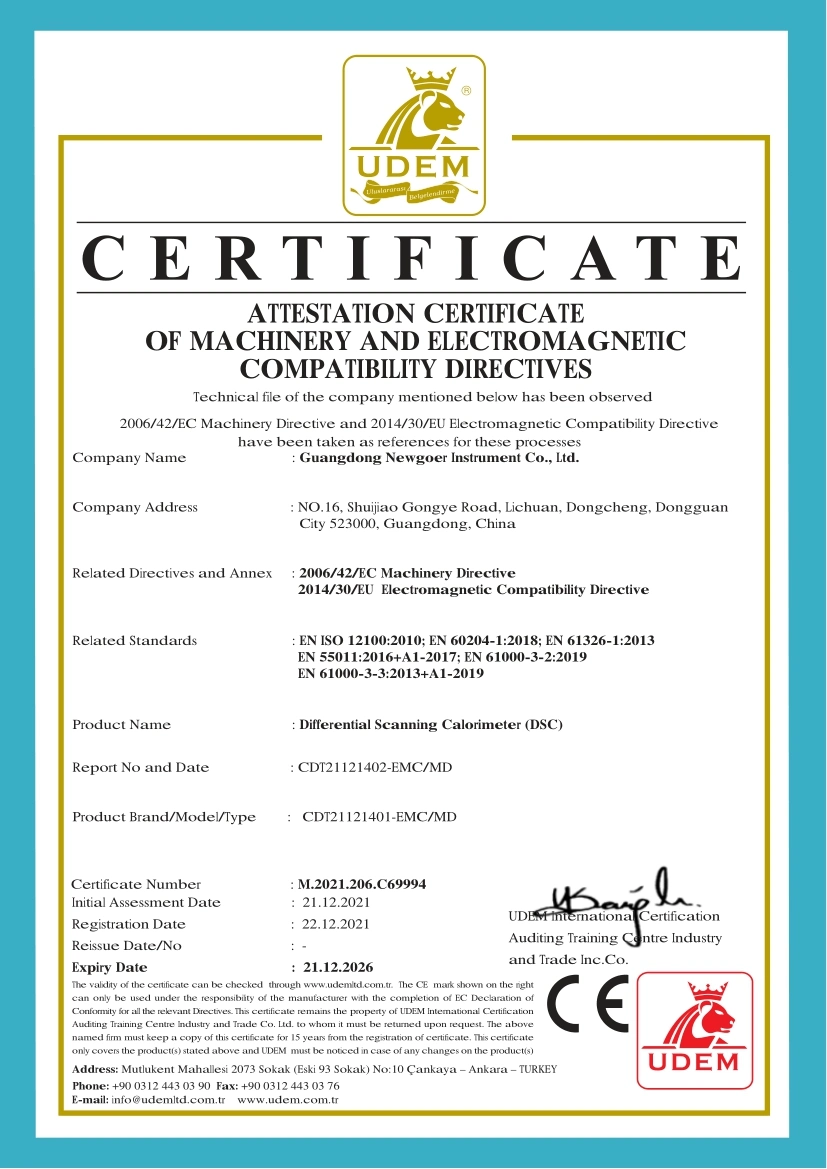 DSC Differential Scanning Calorimetry Laboratory DSC