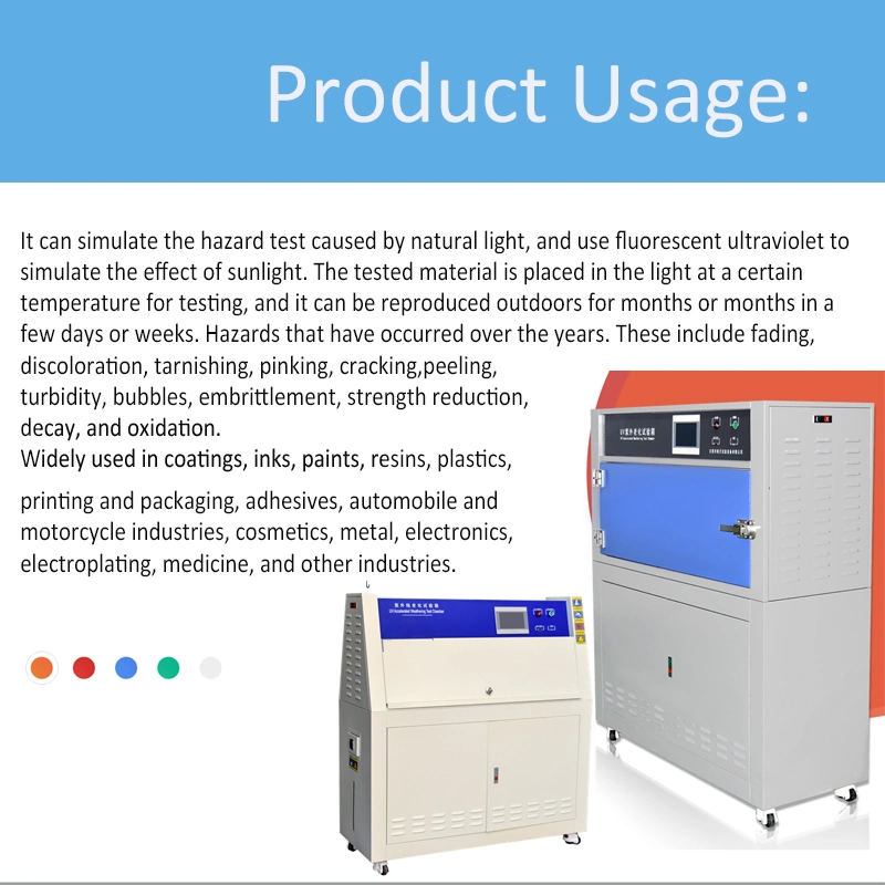 UV Accelerating Aging Weathering Test Equipment Laboratory Environmental