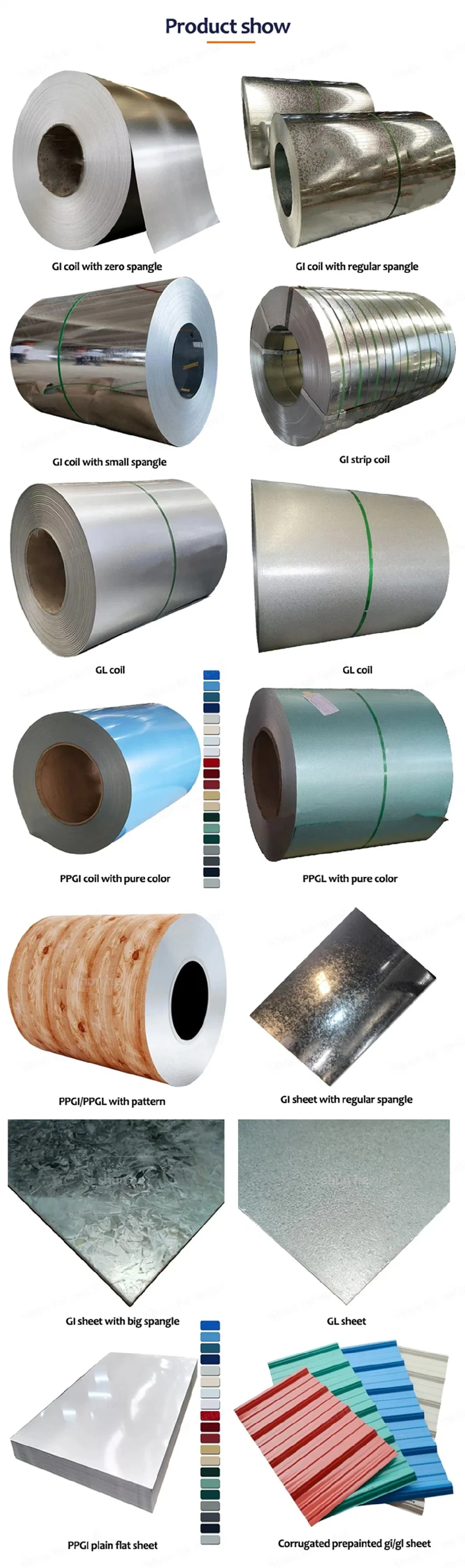 ASTM A653 S200 Gd Hot DIP Cold Rolled Galvanized Steel Coil G90 Gi Coils SGCC Dx51d Roll Galvanized Steel Sheet Metal Prices