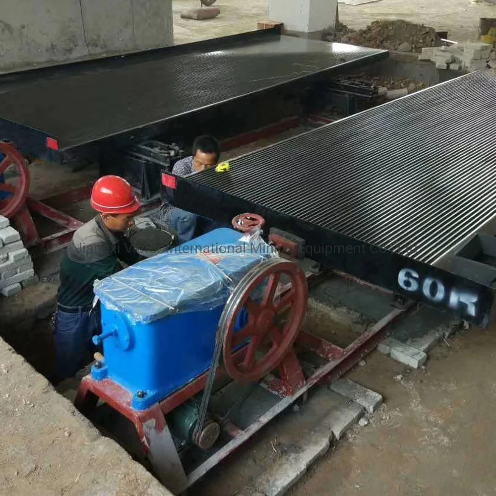 Mining Equipment Gravity Vibration Tungsten Gold Shaker Table for Gold Tailing