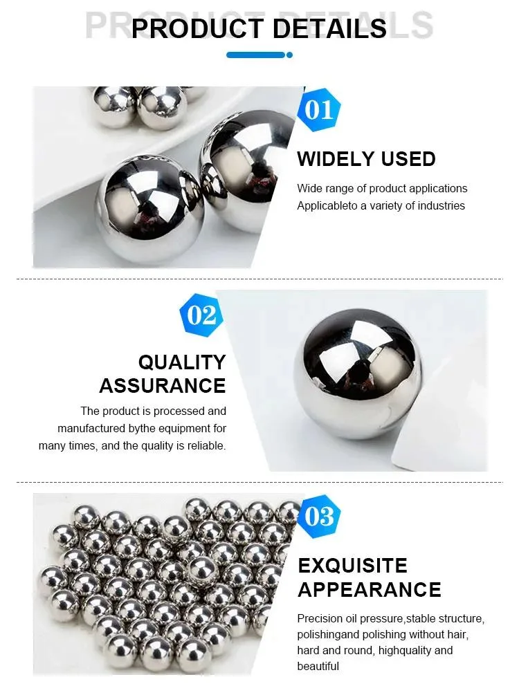 Stainless Steel Ball for Bearing Zro2 Si3n4 Ceramic Balls for Bearing