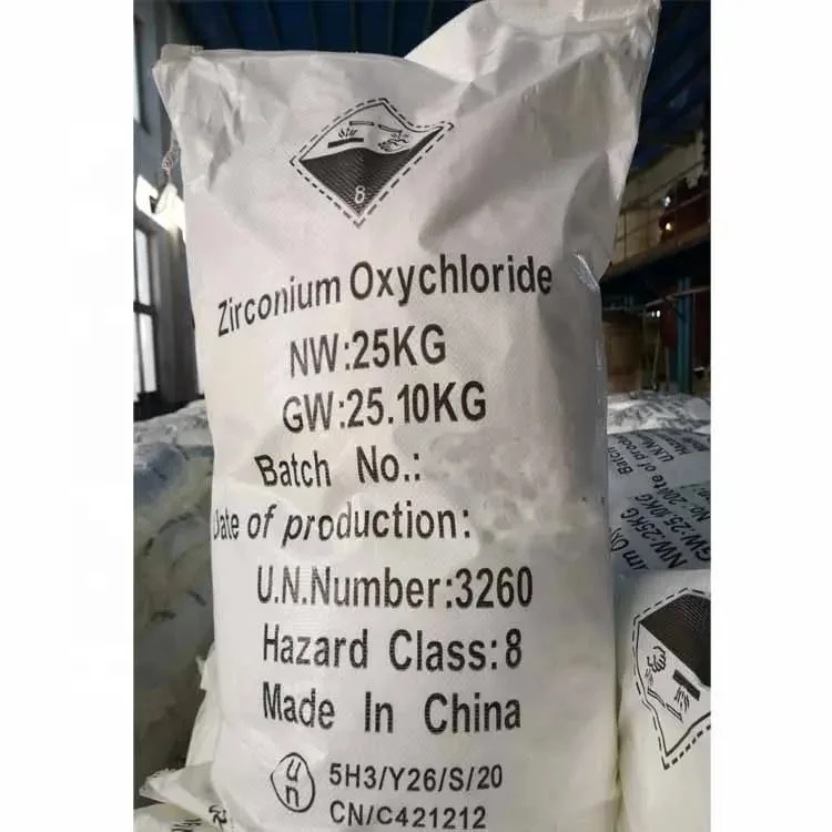 Industrial Grade Zroci2.8H2O Zoc Zirconium Oxychloride