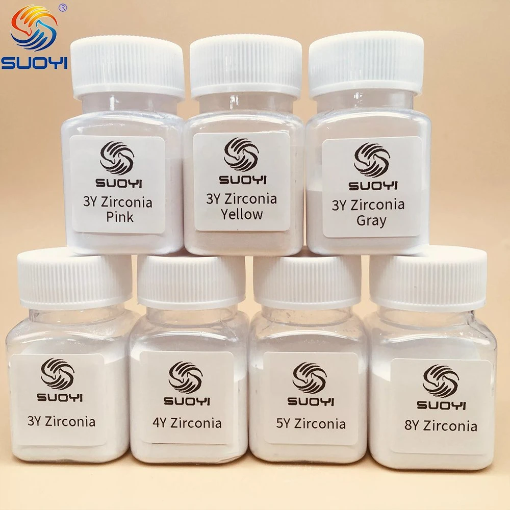 Suoyi Dental Dedicated Mol3 Mol4 Mol5 Zirconium Oxide 3D Print Zirconium Dioxide Powder Zirconia Zro2