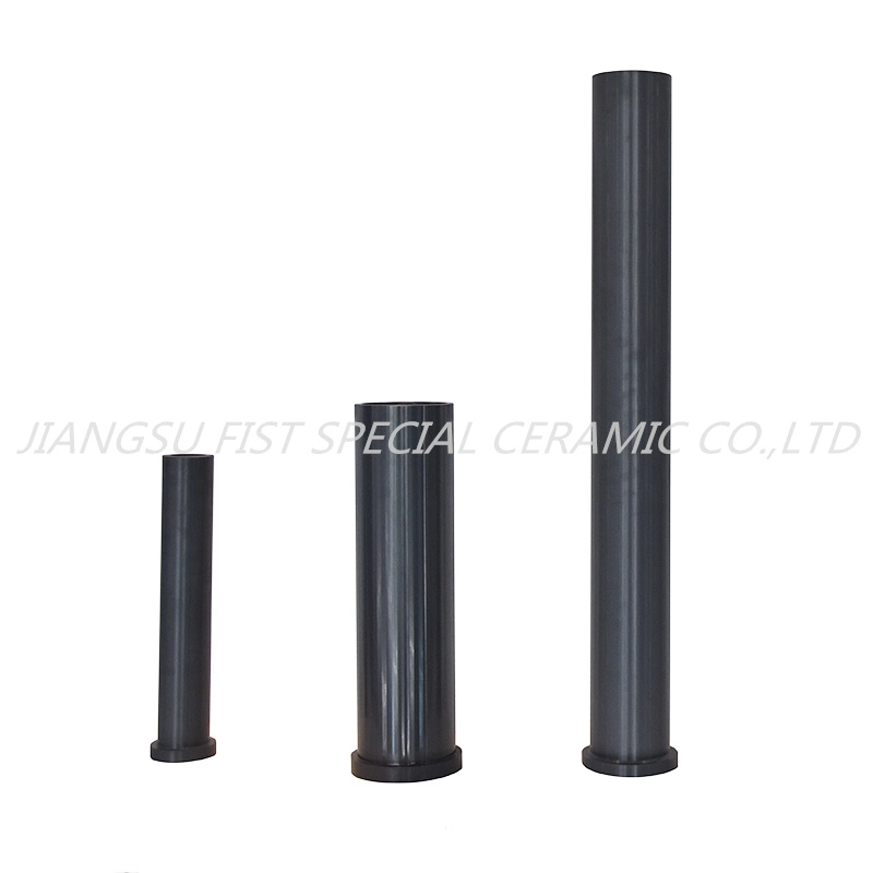 High Wear Resistant Silicon Nitride Si3n4 Ceramic Insulating Tube with Flange Used for Industry Silicon Nitride Riser Tube