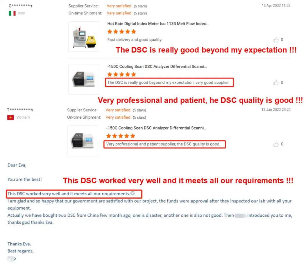 DSC Differential Scanning Calorimetry Laboratory DSC