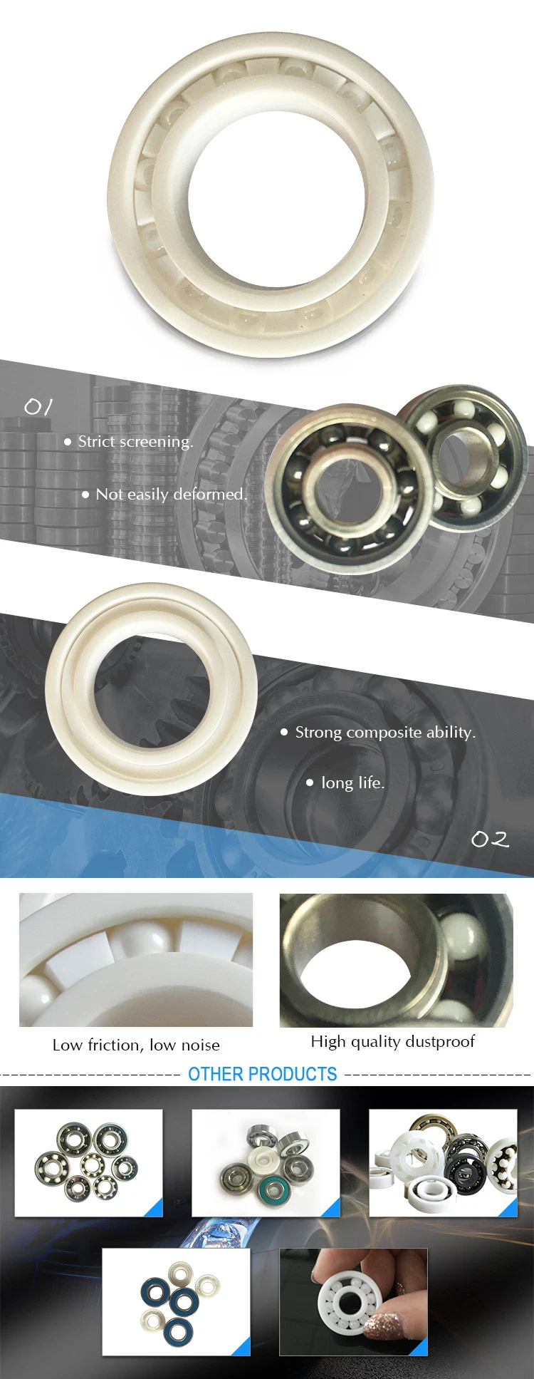 China Manufacture Si3n4 694ce Full Ceramic Bearing