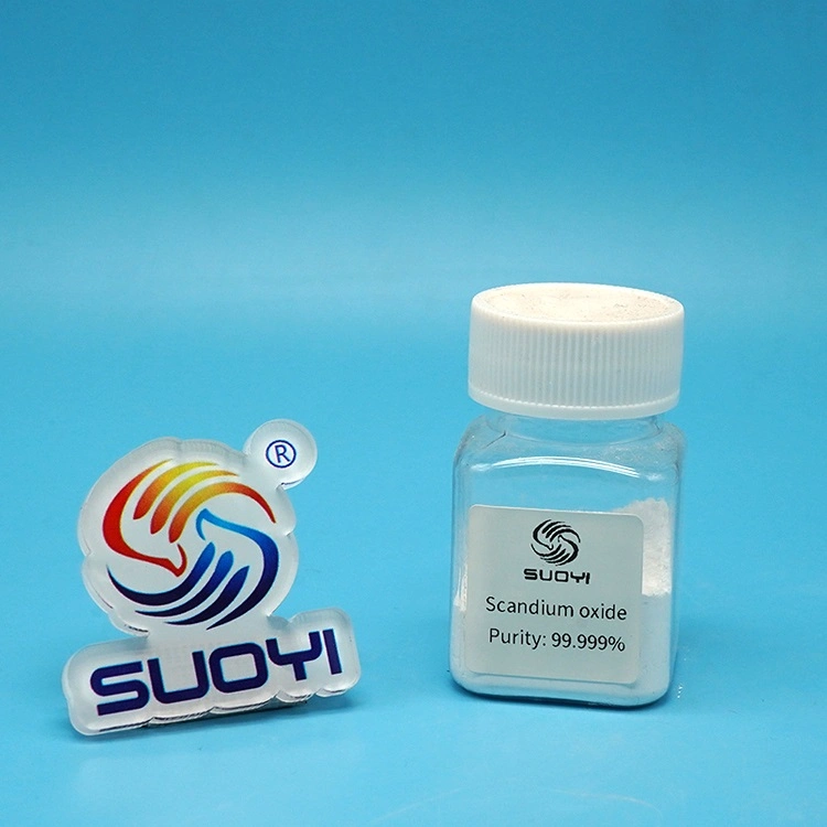 Suoyi Pure Scandium Oxide 99.5%-99.9% Scandium Oxide Sc2o3 with Factory Price