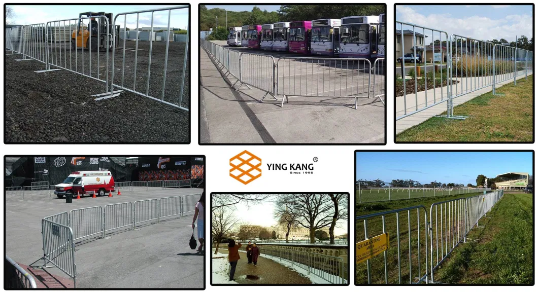 1800mmx3000mm Crowd Control Barriers Metal Railing Stand Crowd Control Barrier Stanchion