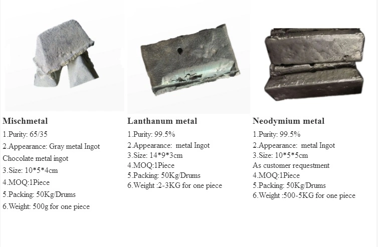 500g Per Ingot Cerium Mischmetal