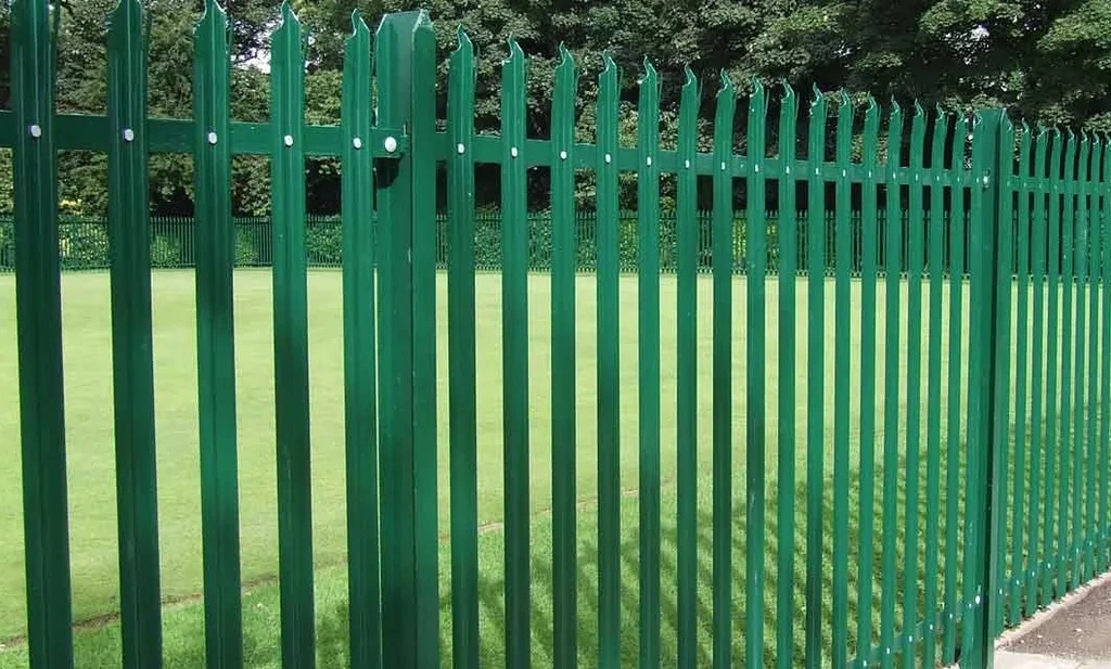 6f X 8FT PVC Coated D/W Steel Fence Metal Palisade Fence