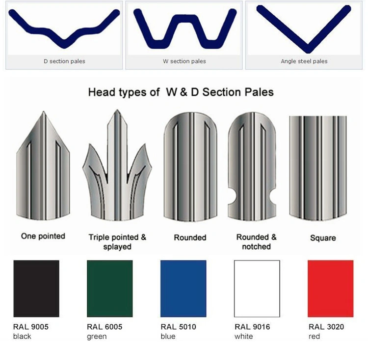6f X 8FT PVC Coated D/W Steel Fence Metal Palisade Fence