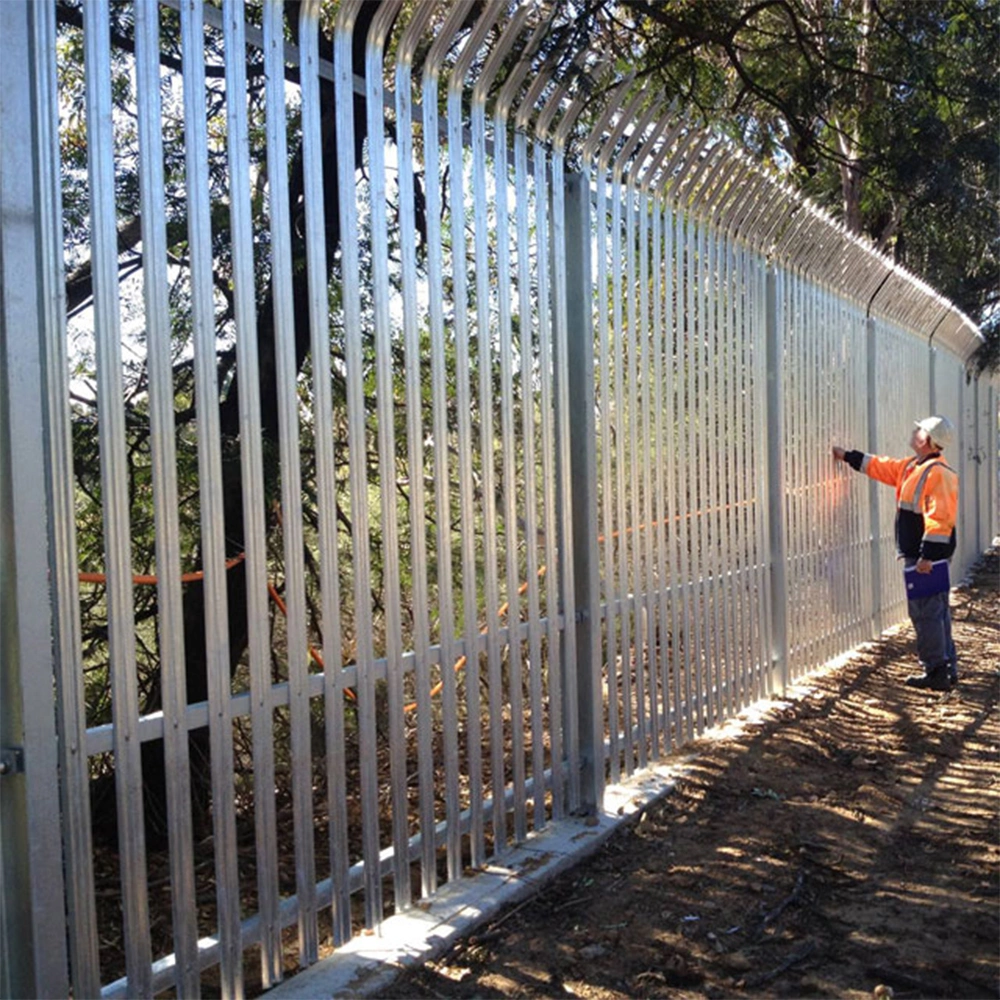 6f X 8FT PVC Coated D/W Steel Fence Metal Palisade Fence