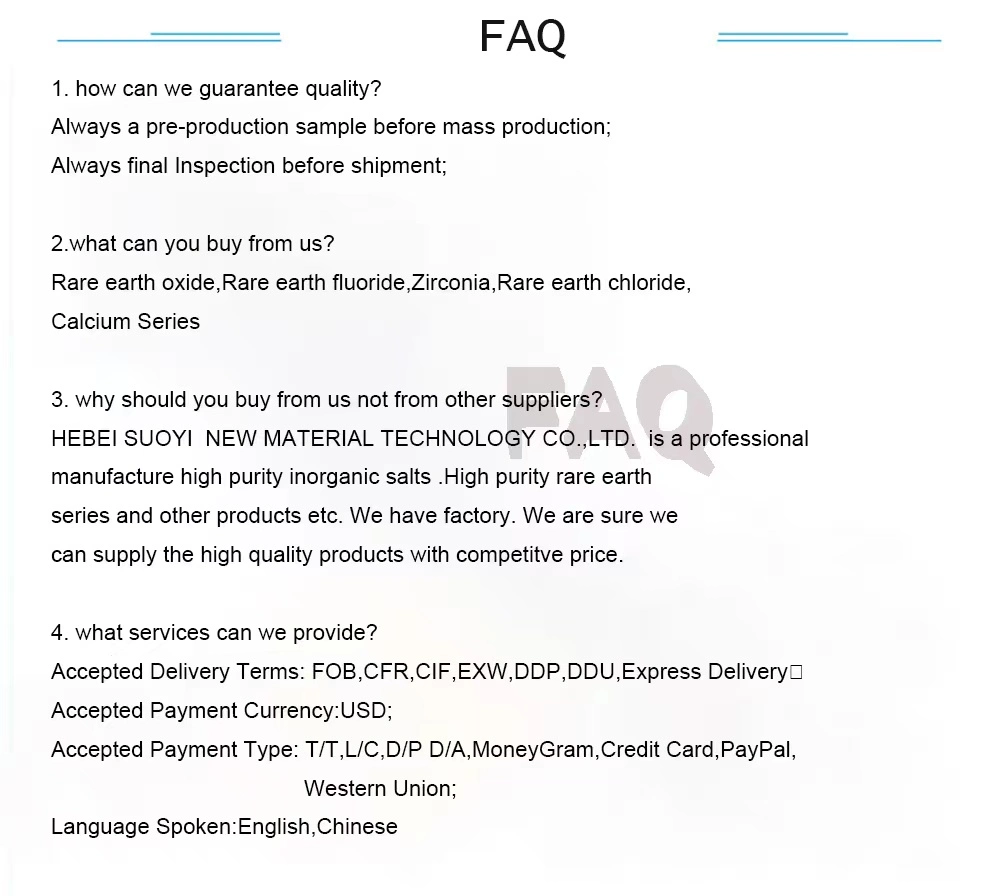 Yttrium Oxide Y2o3 Powder for Thermal Spray Coating in The Semi-Conductor Field