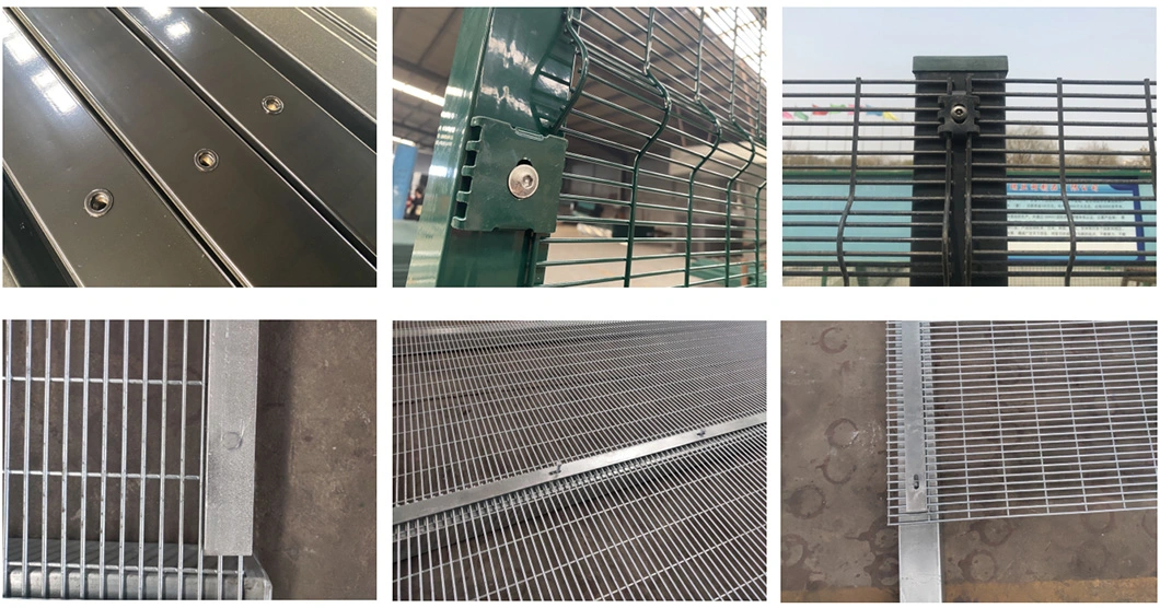 High Security Anti Climb Fence 358 Welded Metal Fence Panel for Prison