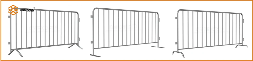 Customized Metal Iron Crowd Control Barrier Movable Fencing Portable Barricades Temporary Fence