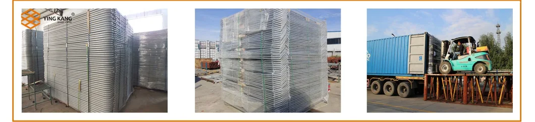 Customized Metal Iron Crowd Control Barrier Movable Fencing Portable Barricades Temporary Fence