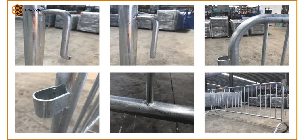 Customized Metal Iron Crowd Control Barrier Movable Fencing Portable Barricades Temporary Fence