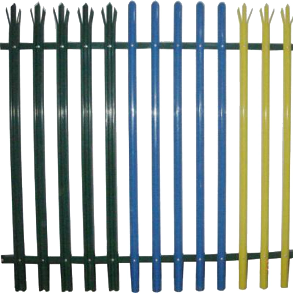 Galvanized Palisade Fence Panels Iron Metal Fence Outdoor Locations