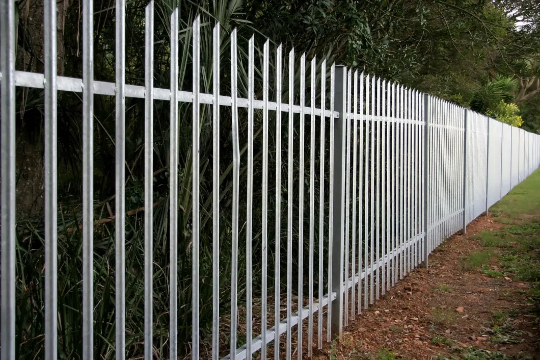 6f X 8FT PVC Coated D/W Steel Fence Metal Palisade Fence