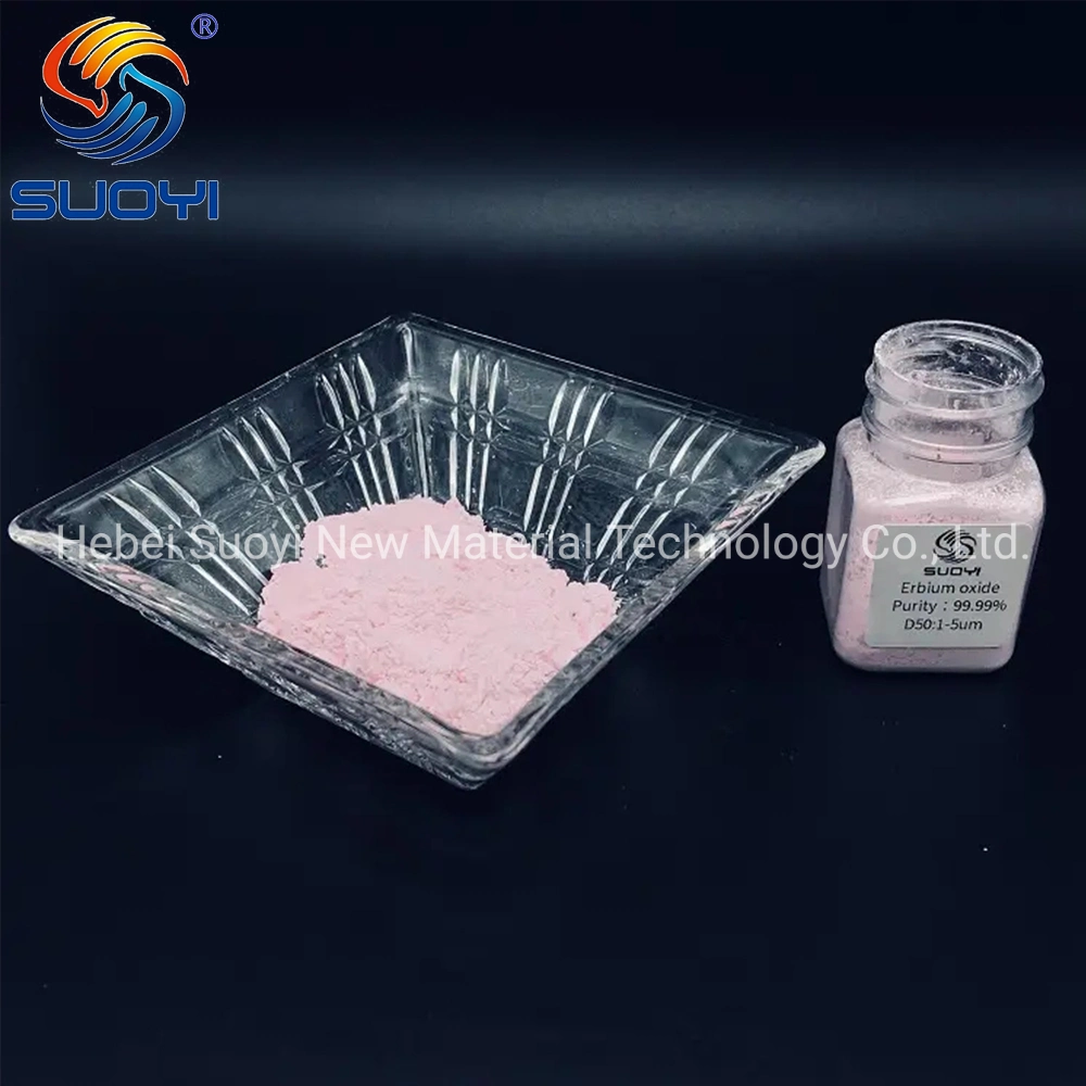 Factory Price Rare Earth Erbium Oxide Powder Er2o3 Er2o3 Erbium Oxide 99.9% Purity Rare Earth Erbium Oxide for Glass Applications CAS No. 12061-16-4