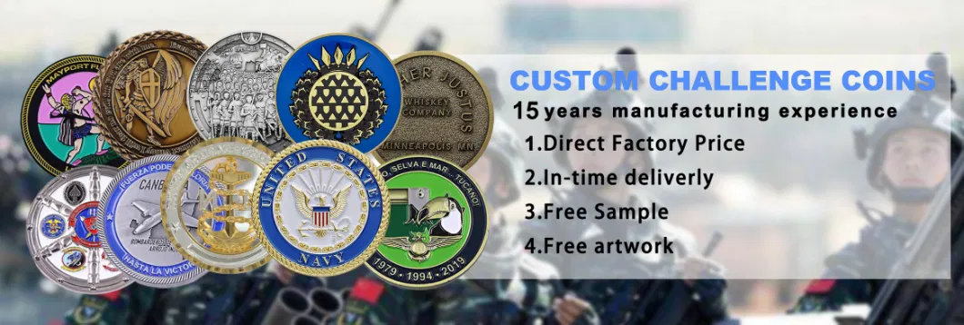 Manufacturer Custom Made Metal 3D Army Military Navy Marine Command Souvenir Coin Firefighter Police Challenge Coins