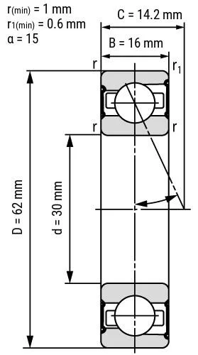 Hxb H7205c-2rz-Hq1-Su-P4 25*52*15mm High Speed Spindle Ball Bearing with Si3n4