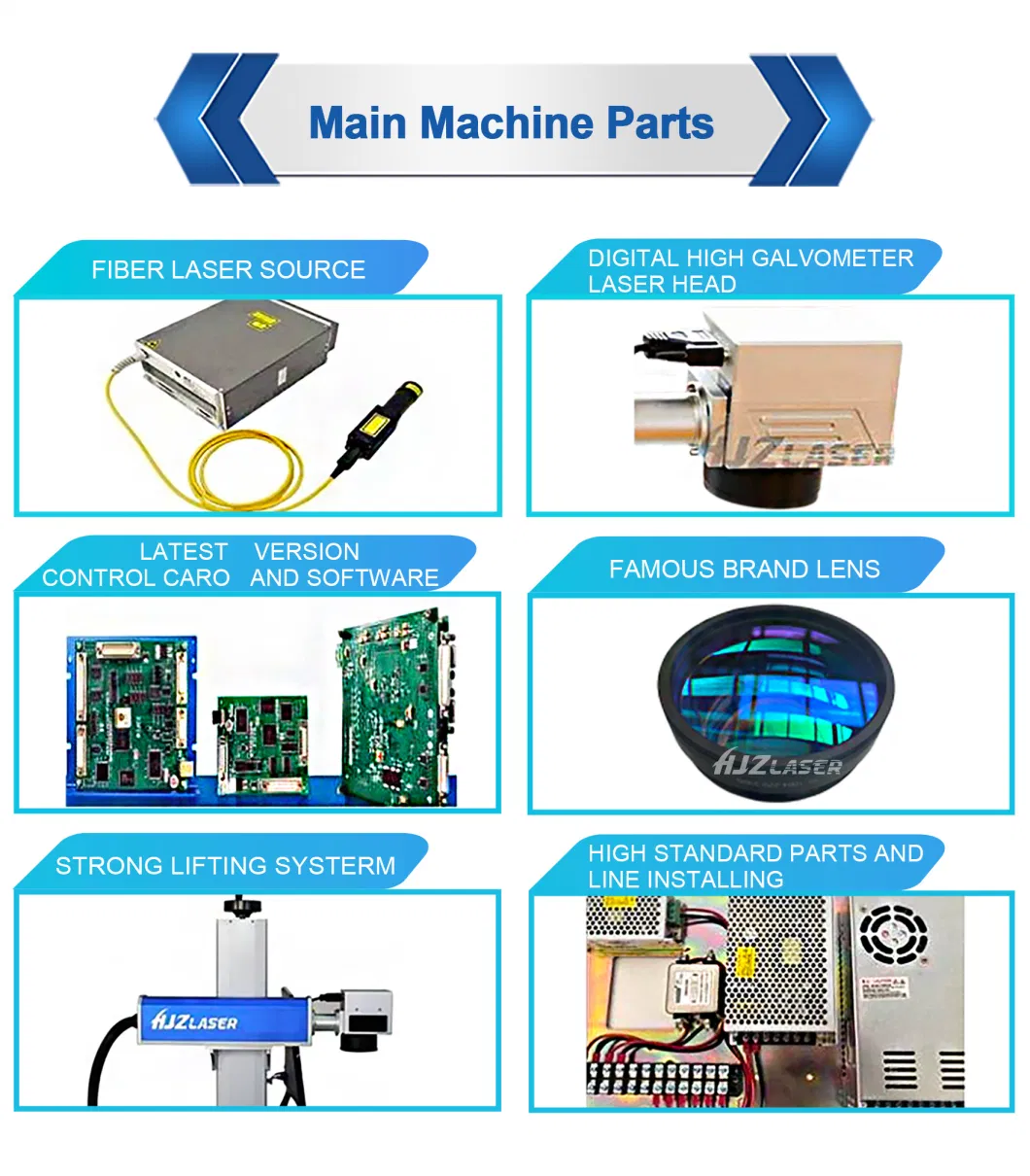 CE FDA Fiber Laser Marking Engraving Machine for Metallic