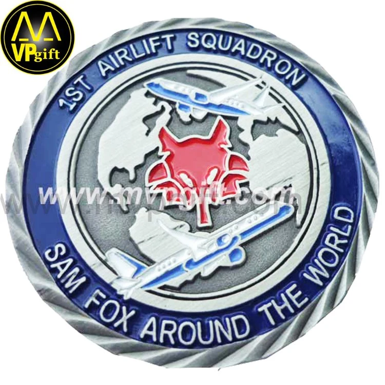 Wholesale Custom Cheap Blank Metal 3D St Michael Armor of God Enamel Marine Corps Firefighter Security Navy Chief Army Masonic Canada Us Military Challenge Coin