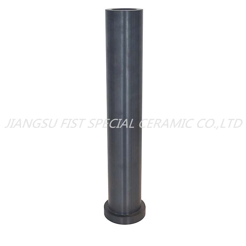 High Wear Resistant Silicon Nitride Si3n4 Ceramic Insulating Tube with Flange Used for Industry Silicon Nitride Riser Tube