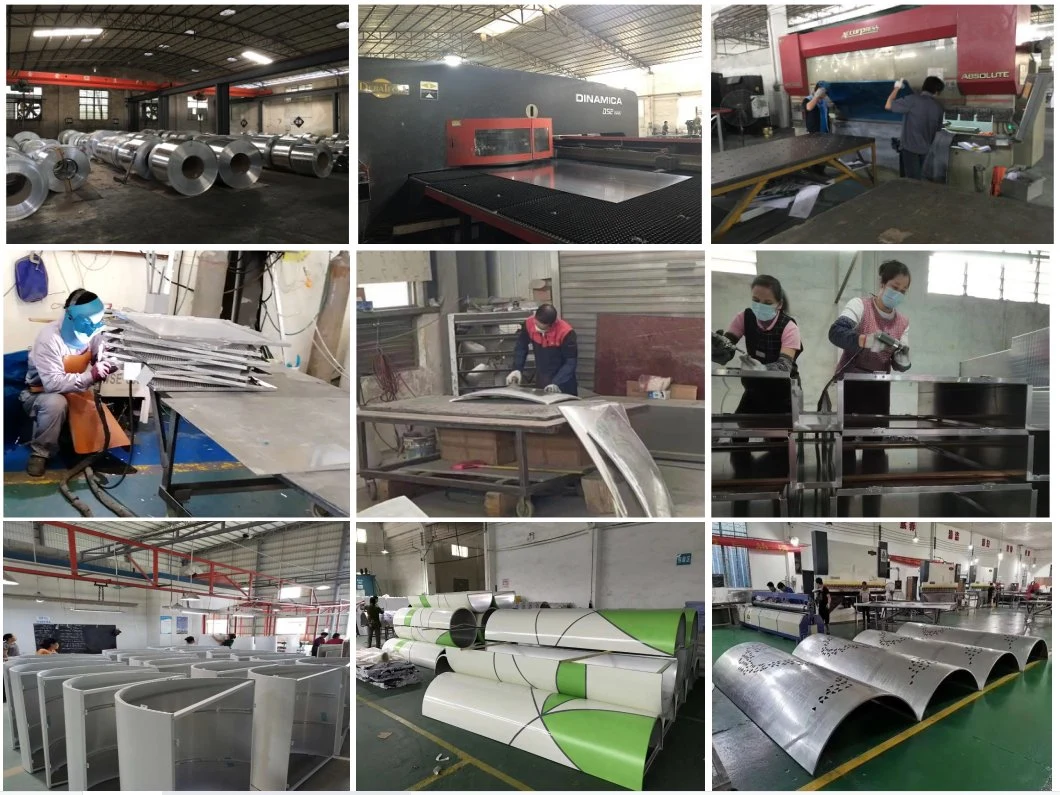 Silver Carved Perforated Aluminum Panels Pillars Decorate Metal Columns for Mall