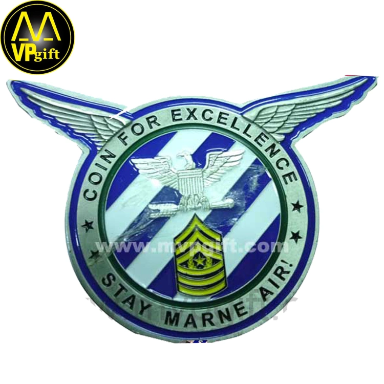 Wholesale Custom Cheap Blank Metal 3D St Michael Armor of God Enamel Marine Corps Firefighter Security Navy Chief Army Masonic Canada Us Military Challenge Coin