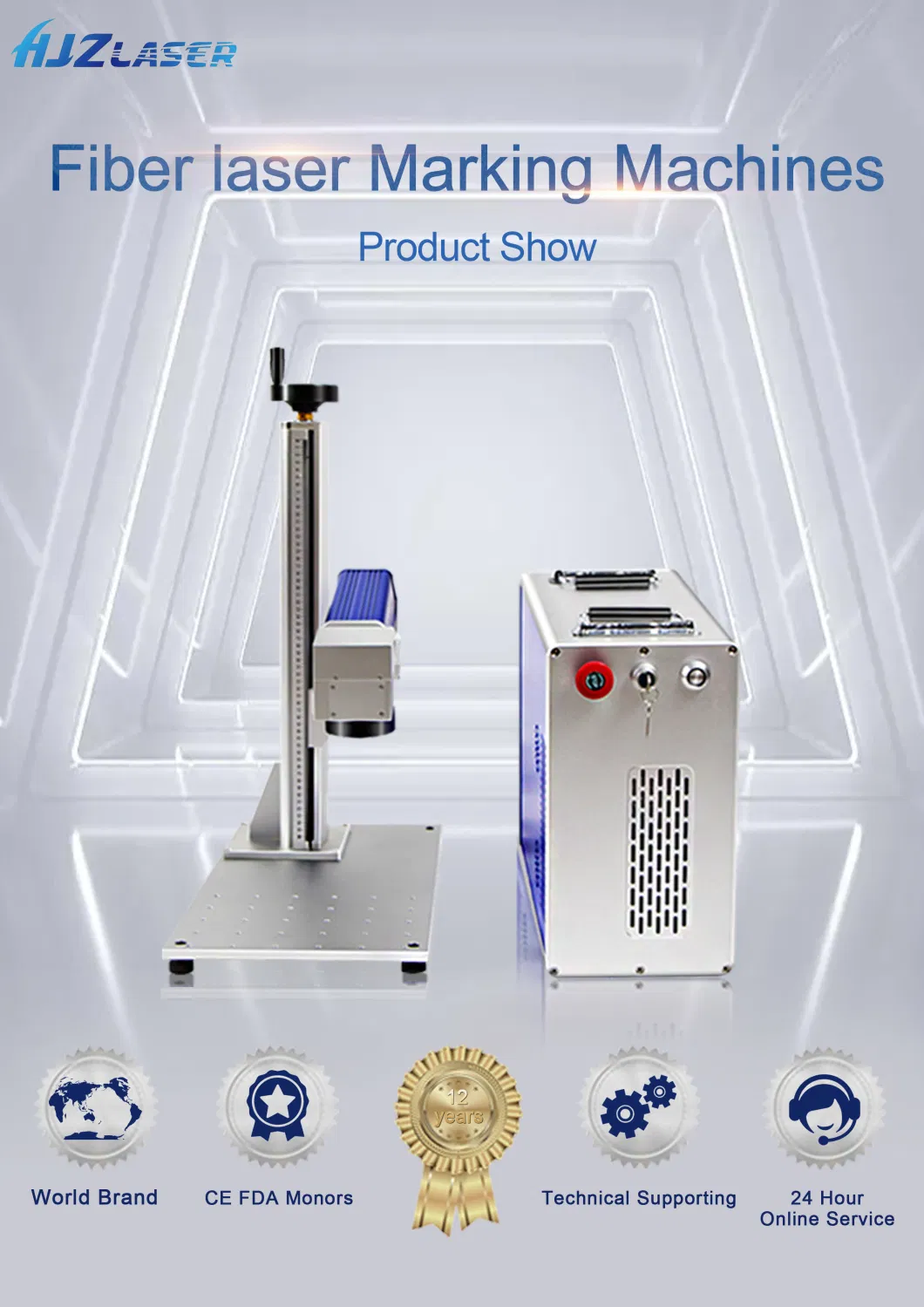 CE FDA Fiber Laser Marking Engraving Machine for Metallic