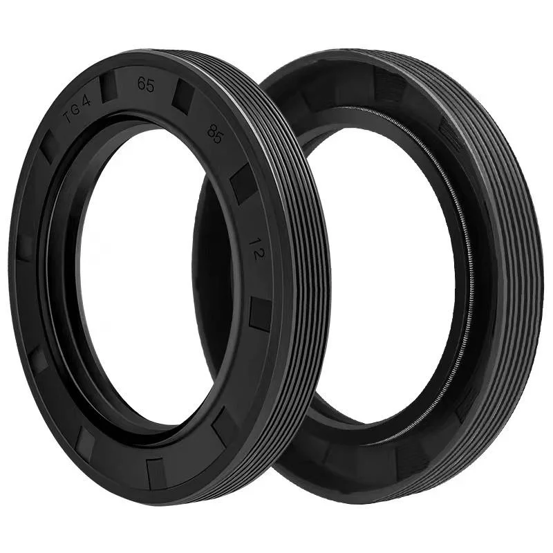 Oil Seal Tc Rubber FKM Black Metal Skeleton FKM/NBR Rubber Oil Seals