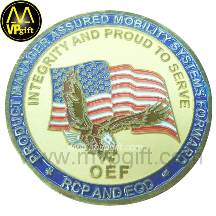 Wholesale Custom Cheap Blank Metal 3D St Michael Armor of God Enamel Marine Corps Firefighter Security Navy Chief Army Masonic Canada Us Military Challenge Coin