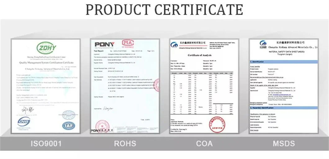 High Purity Erbium Metal Sputtering Target