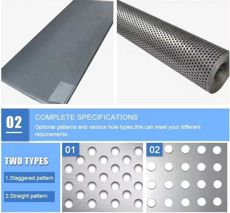 Black Steel /Gi/Stainless Steel/Aluminum Perforated Metal Sheet