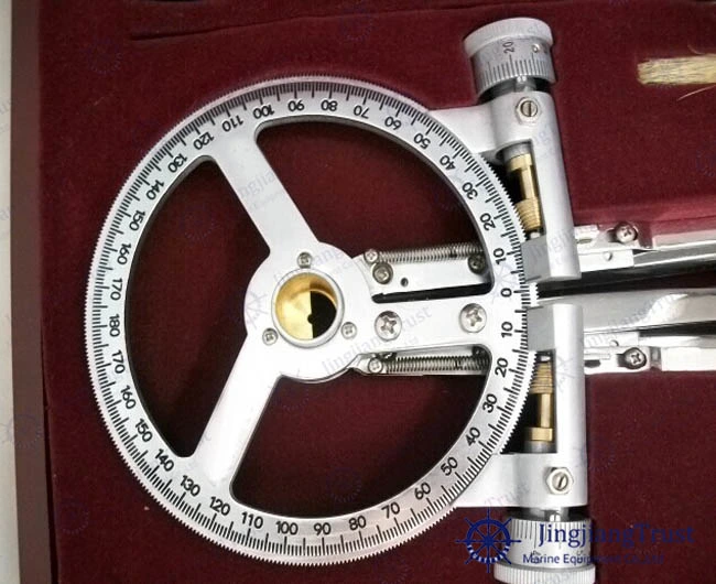 Marine Ts-630 Stainless Steel Metal Three Arm Protractor