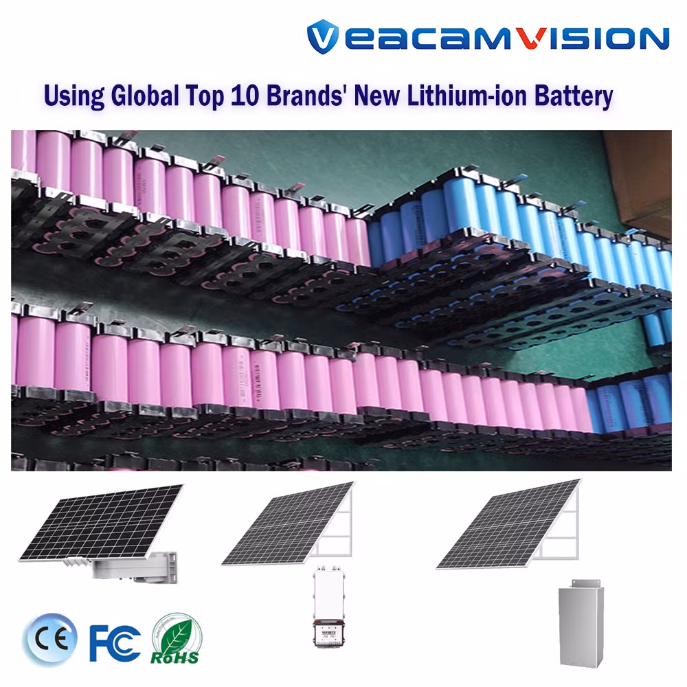Catl Battery Waterproof Solar UPS Power Supply 12V 240W Power Backup 24/7 Solar Power Supply for CCTV IP Camera WiFi Router Bridge Gate Loud Speaker Light
