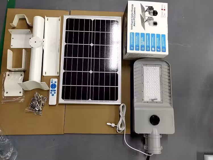 Security Lights Motion Outdoor Solar All in Two with APP WiFi 4G Connect Wireless CCTV Camera LED Street Light